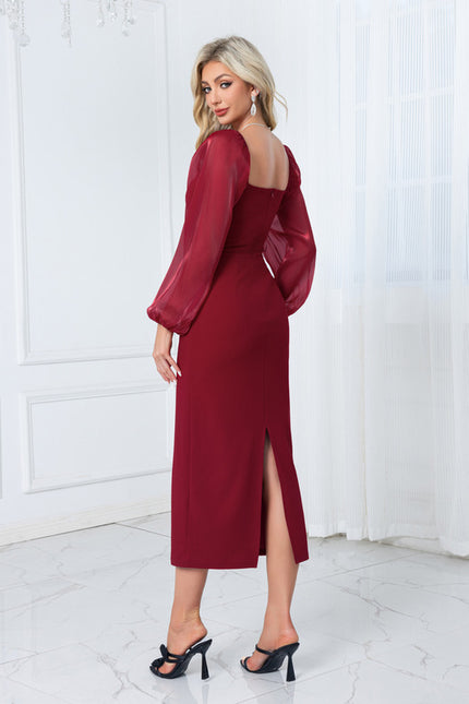 Robe Midi Col Bardot - gallery 6