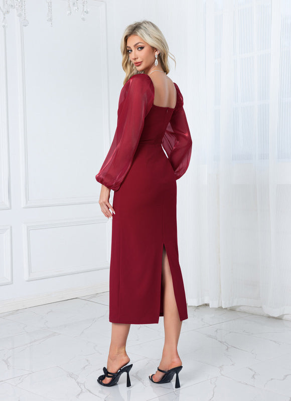 Robe Midi Col Bardot - gallery 6