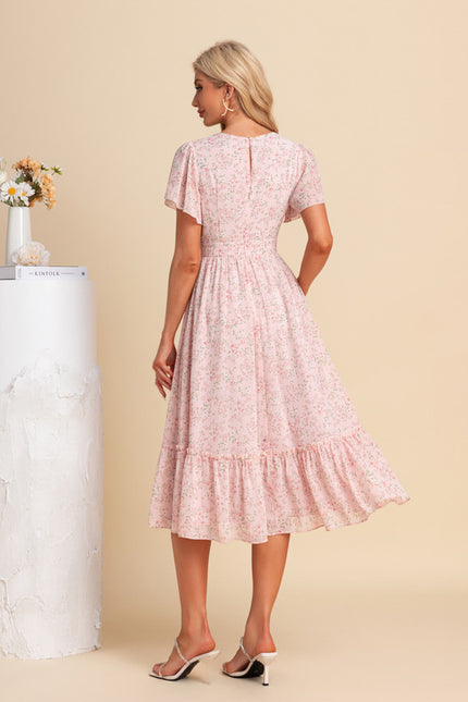 Robe Midi Florale Vaporeuse - gallery 1