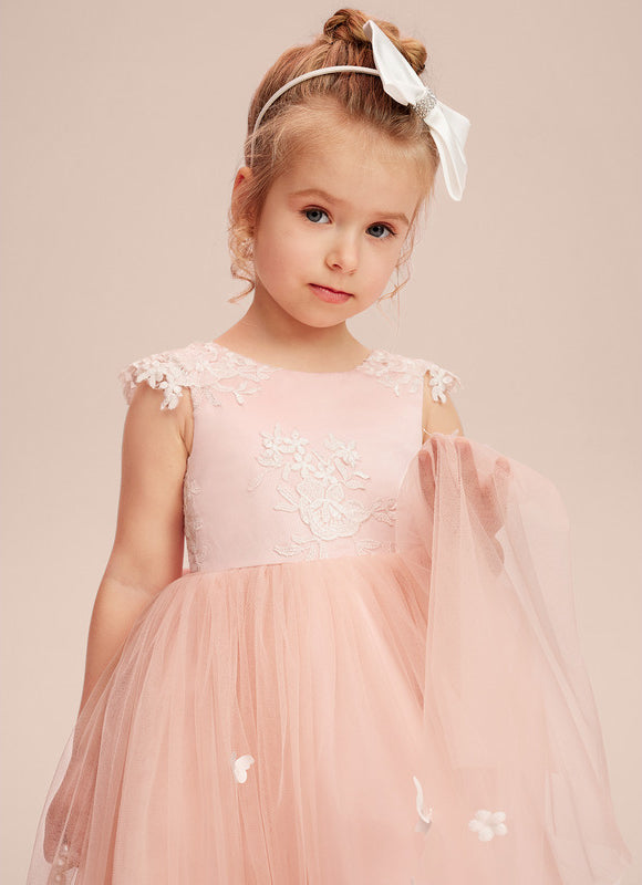 Robe Midi Enfant Rose Poudré - gallery 8