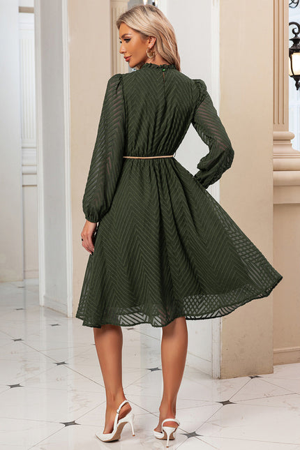 Robe Midi Chiffon Marine - gallery 7
