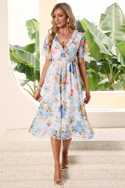 Robe Midi Florale Légère - gallery 5