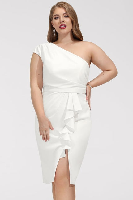 Robe Midi Asymétrique Élégante - gallery 7
