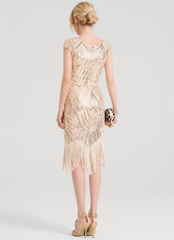 Robe Midi Éclat Pailleté - gallery 3