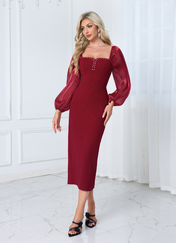 Robe Midi Col Bardot