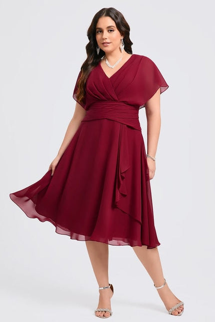 Robe Midi Trapèze Élégante - gallery 6