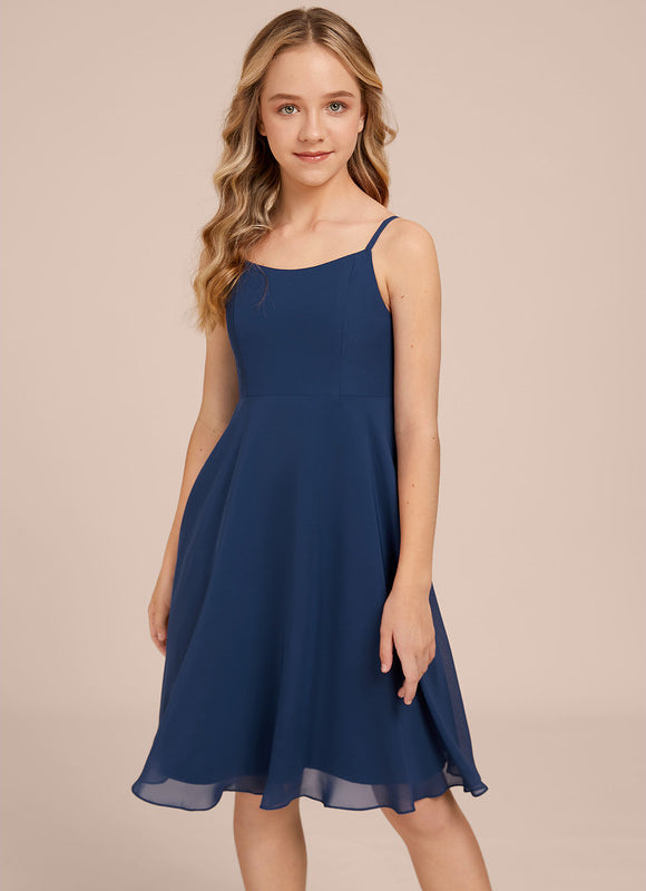 Robe Midi Évasée Marine - gallery 2