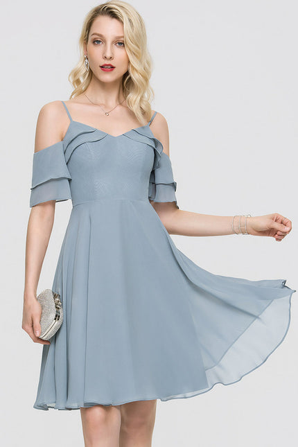 Robe Midi Céleste Flottante