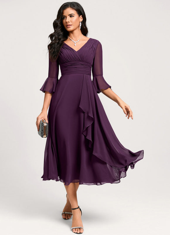 Midi Robe De Cocktail Pour Mariage Chic - gallery 5