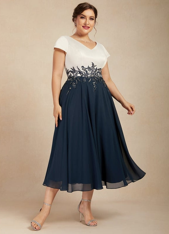 Robe Midi Élégante Nuit - gallery 8