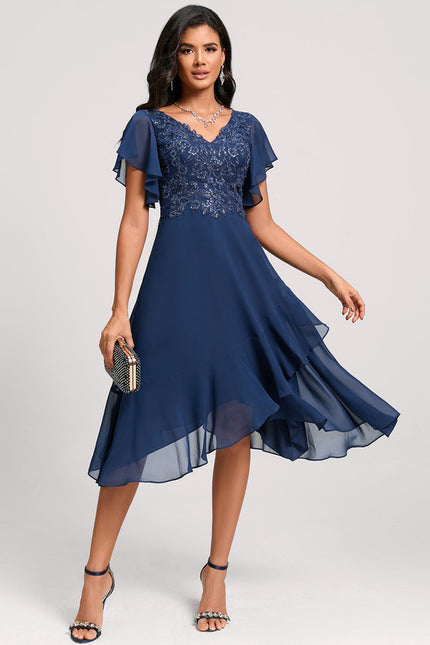 Robe Midi Fluide À Volants - gallery 2