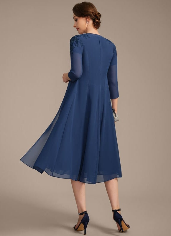 Robe Midi Charme Élégant - gallery 4