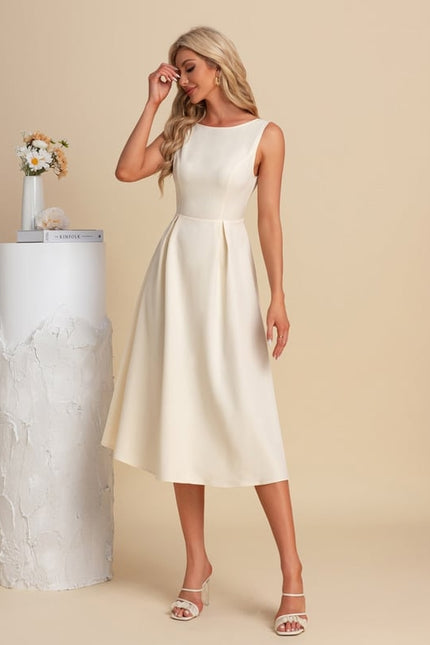 Robe Midi Col Bateau - gallery 1