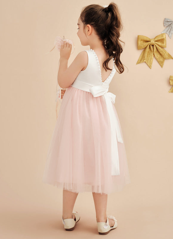Robe Midi Satinée Poudrée - gallery 4