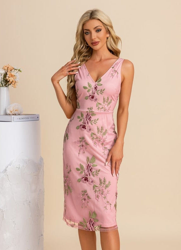 Robe Droite Fluide Midi - gallery 6