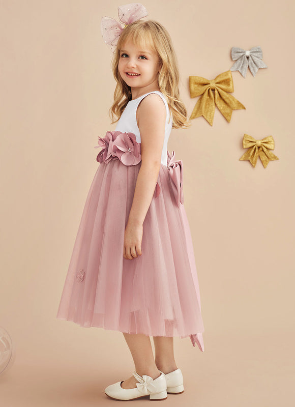 Robe Midi Fleur De Satin - gallery 2