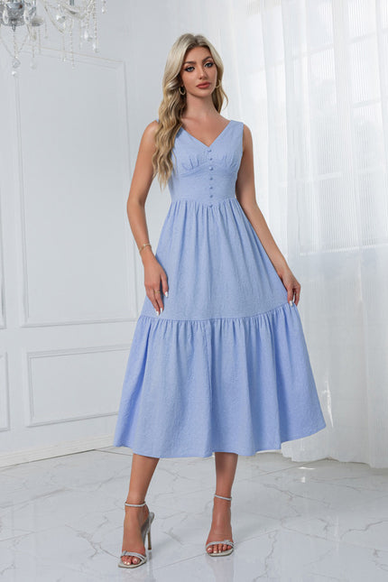 Robe Midi Manches Bouffantes - gallery 3