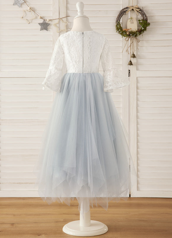 Robe Midi Tulle Bleu Clair - gallery 1