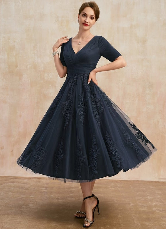 Robe Midi Châtaigne Couture - gallery 3