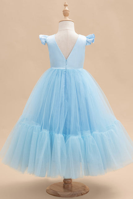 Robe Midi Tulle Bleu Pâle - gallery 2