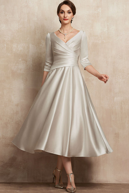 Robe Midi Satinée Éclipse