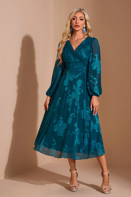 Robe Midi Évasée Brodée - gallery 3