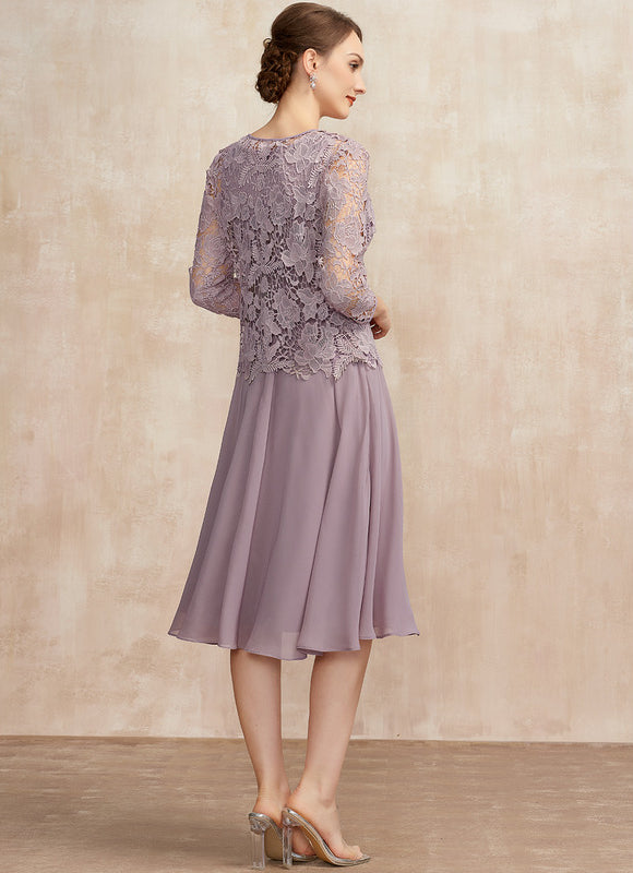 Robe Midi Vêtement Élégant Lavande - gallery 4