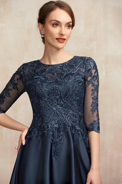 Robe Midi Chic Satin Éthique - gallery 1