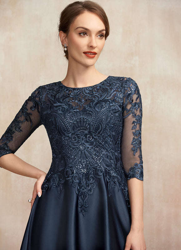 Robe Midi Chic Satin Éthique - gallery 1