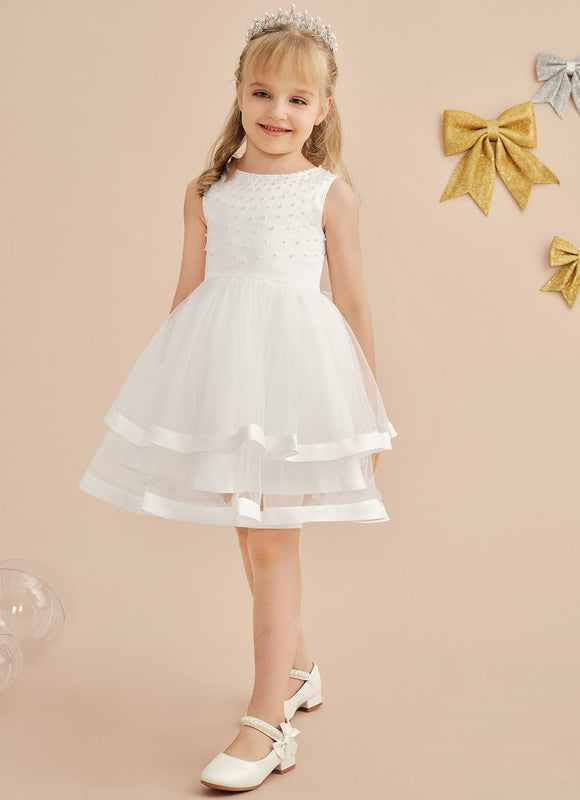 Robe Midi Enfant Satinée - gallery 3