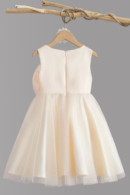 Robe Midi Satinée Écrue - gallery 6