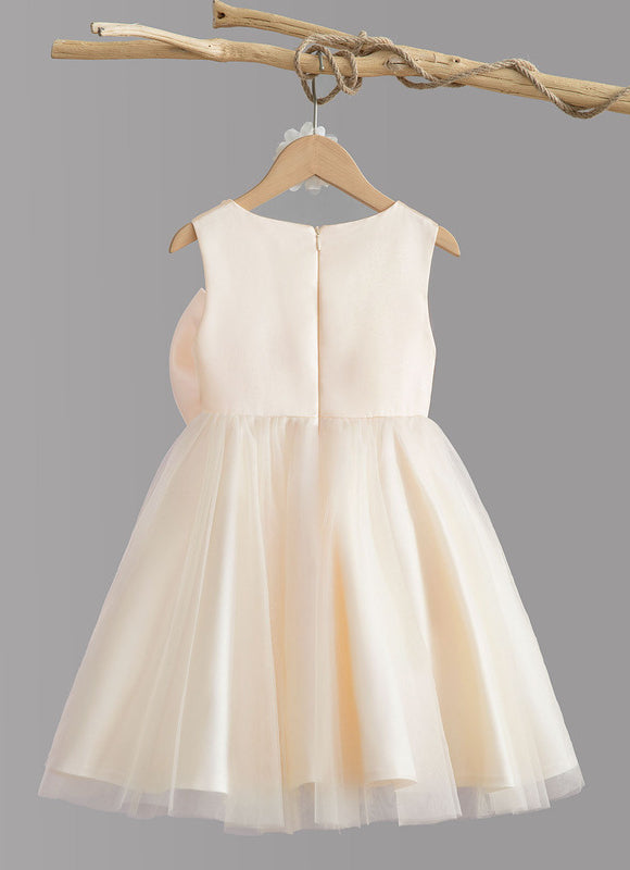 Robe Midi Satinée Écrue - gallery 6