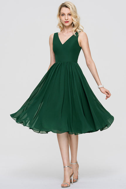 Robe Midi Aérienne Marine - gallery 5