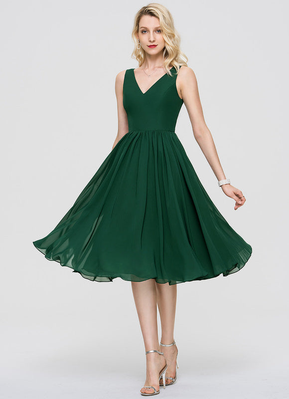 Robe Midi Aérienne Marine - gallery 5