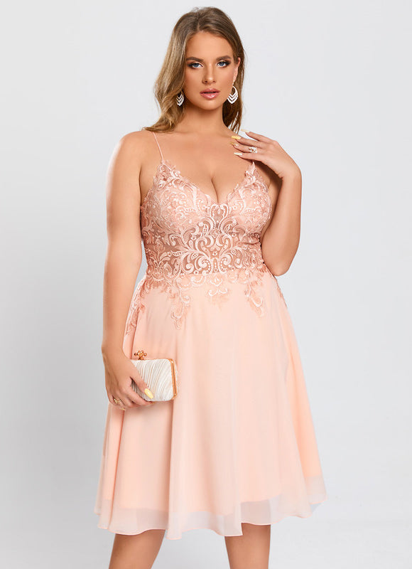 Robe Midi Aérienne Corail - gallery 4