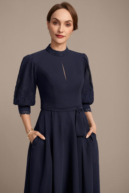 Robe Midi Mousseline Chic - gallery 1