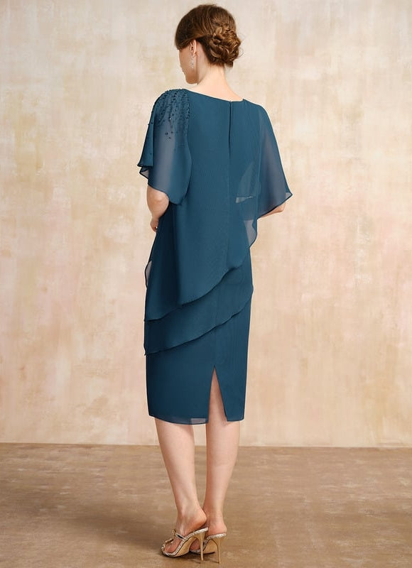 Robe Midi Ondulée Émeraude - gallery 6