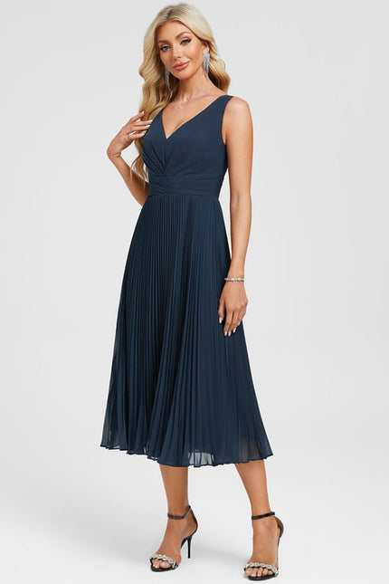 Robe Midi Fluide Grisâtre - gallery 2