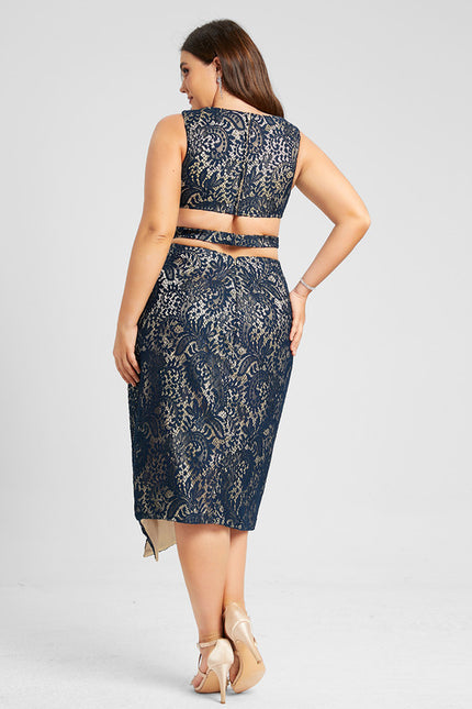 Robe Midi Nuit Dorée - gallery 5