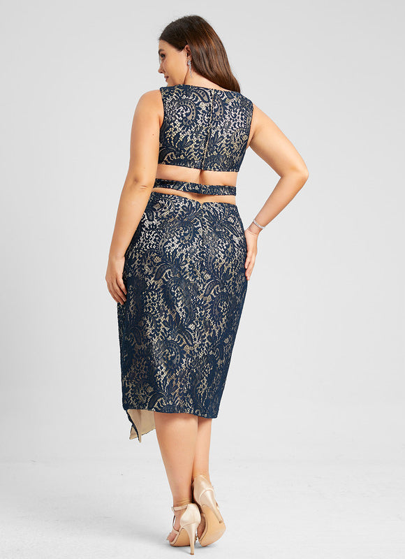 Robe Midi Nuit Dorée - gallery 5