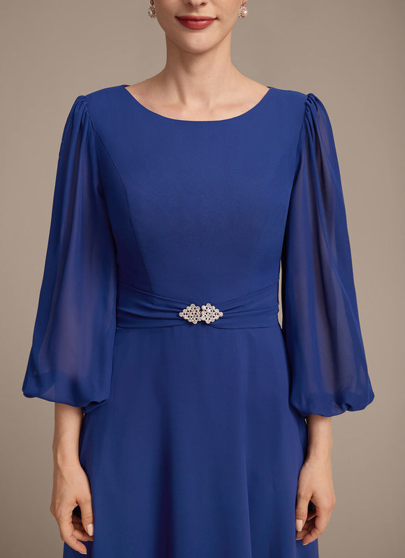 Robe Midi Bleu Majestueux - gallery 7