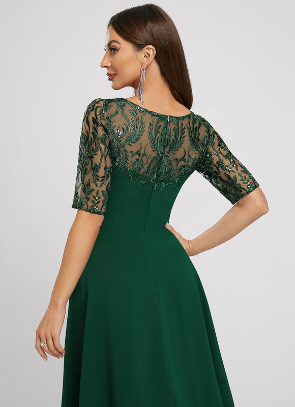 Robe Midi Cocktail Émeraude - gallery 4