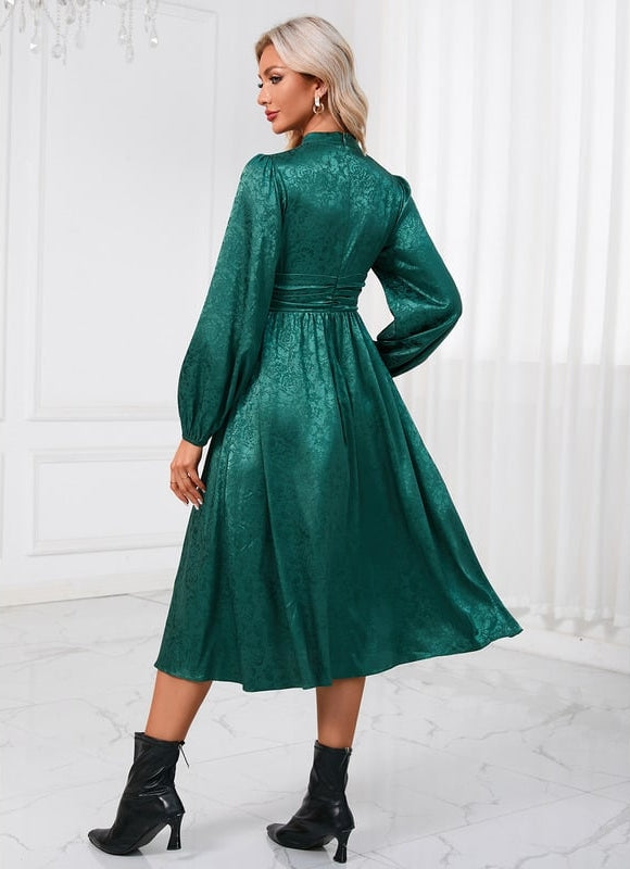 Robe Midi Éclat Émeraude