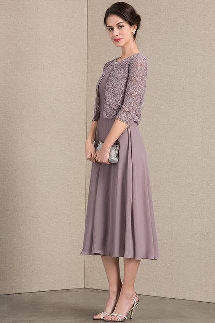 Robe Midi Prune - gallery 3