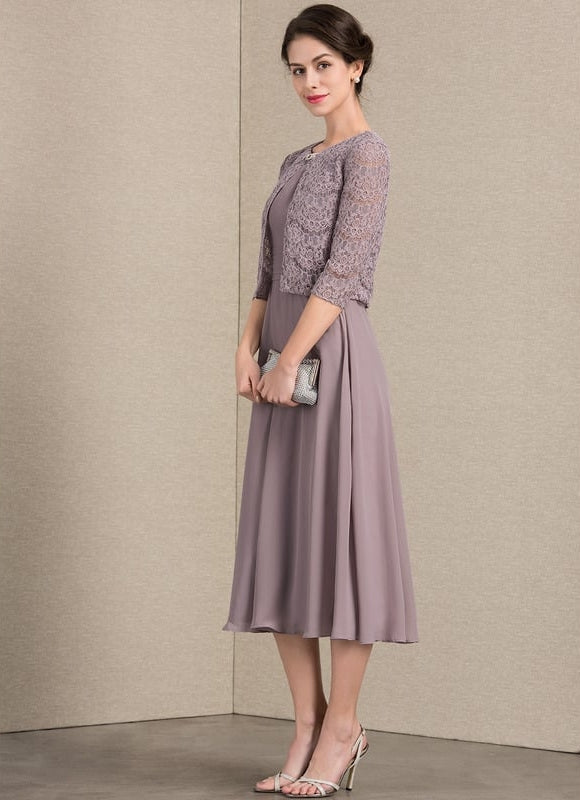 Robe Midi Prune - gallery 3