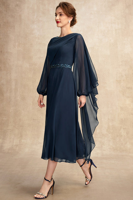Robe Midi Mousseline Sophistiquée - gallery 5