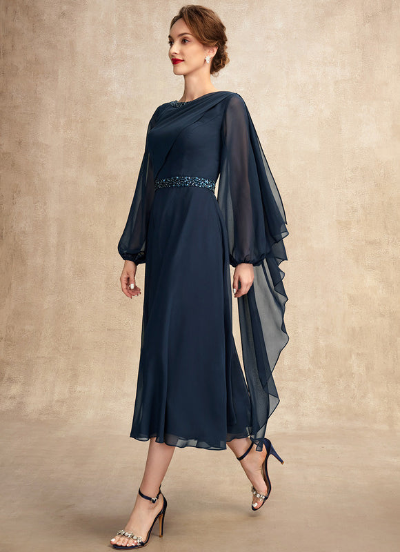 Robe Midi Mousseline Sophistiquée - gallery 5