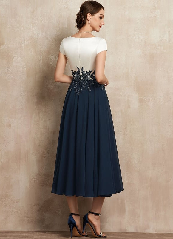 Robe Midi Élégante Nuit - gallery 3