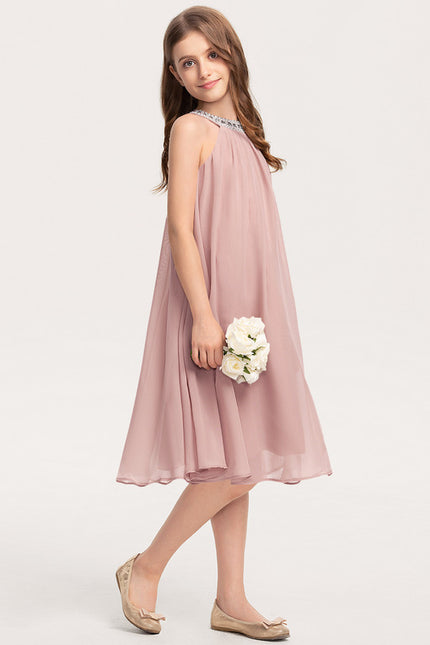 Robe Midi Mousseline Perles