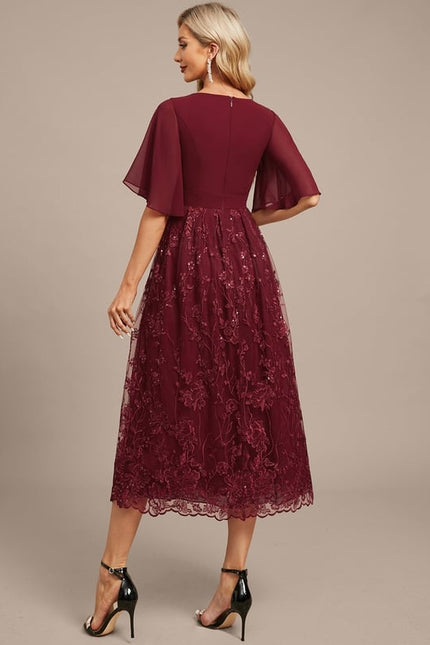 Robe Midi Émeraude Brodée - gallery 7